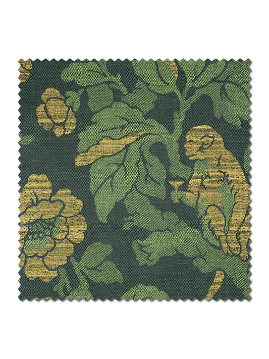 Drunken Monkey 'Jungle' Recycled Velvet Sample