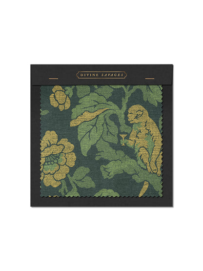 Drunken Monkey 'Jungle' Recycled Velvet Sample