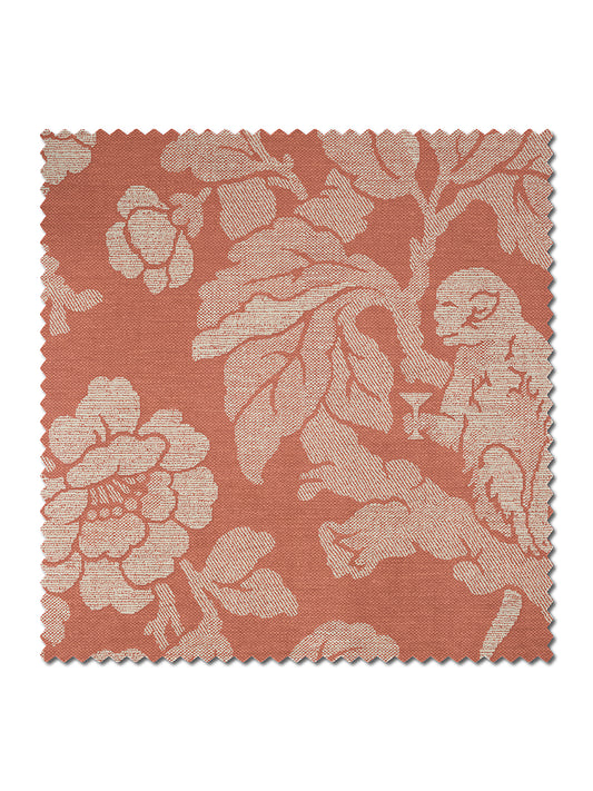 Drunken Monkey 'Melon' Recycled Velvet Sample