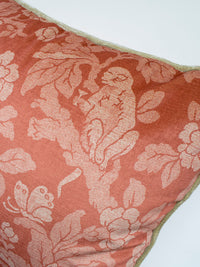 Drunken Monkey 'Melon' Velvet Cushion