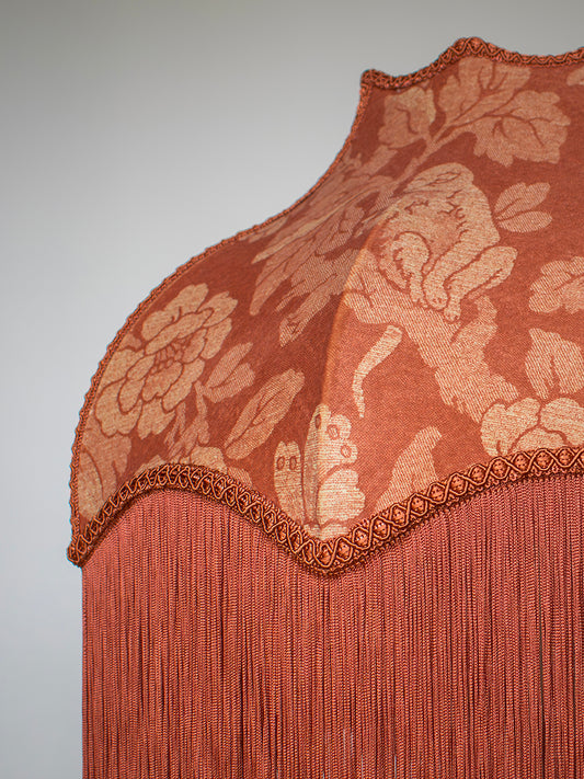 Drunken Monkey 'Melon' Fringed Lampshade