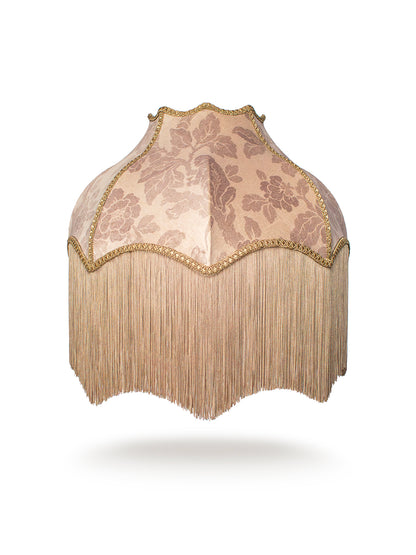 Drunken Monkey 'Nut Blush City' Fringed Lampshade