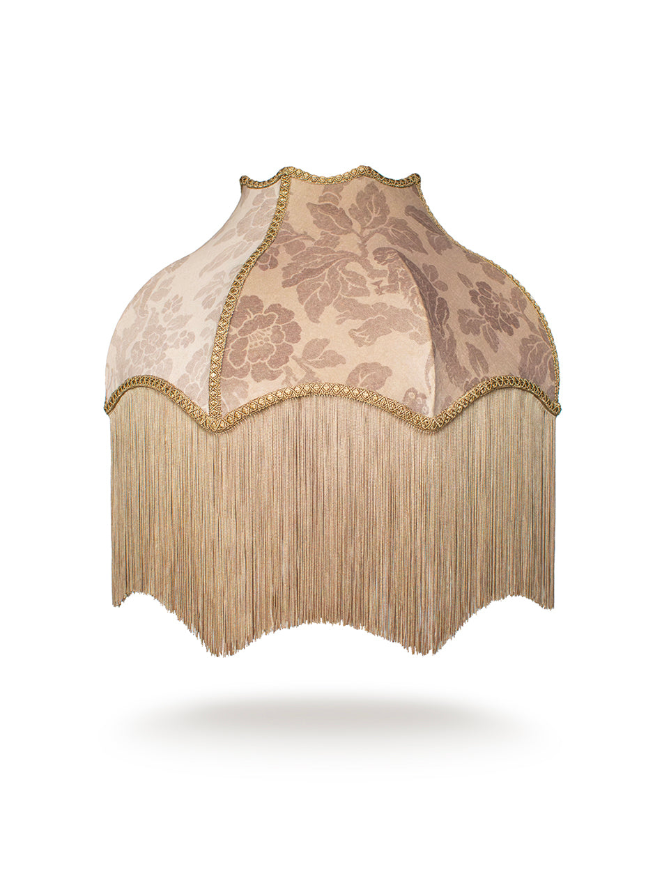 Drunken Monkey 'Nut Blush City' Fringed Lampshade