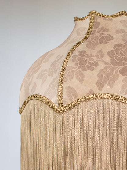 Drunken Monkey 'Nut Blush City' Fringed Lampshade