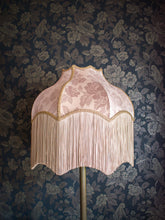 Load image into Gallery viewer, Drunken Monkey &#39;Nut Blush City&#39; Fringed Lampshade