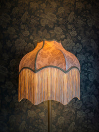 Drunken Monkey 'Nut Blush City' Fringed Lampshade