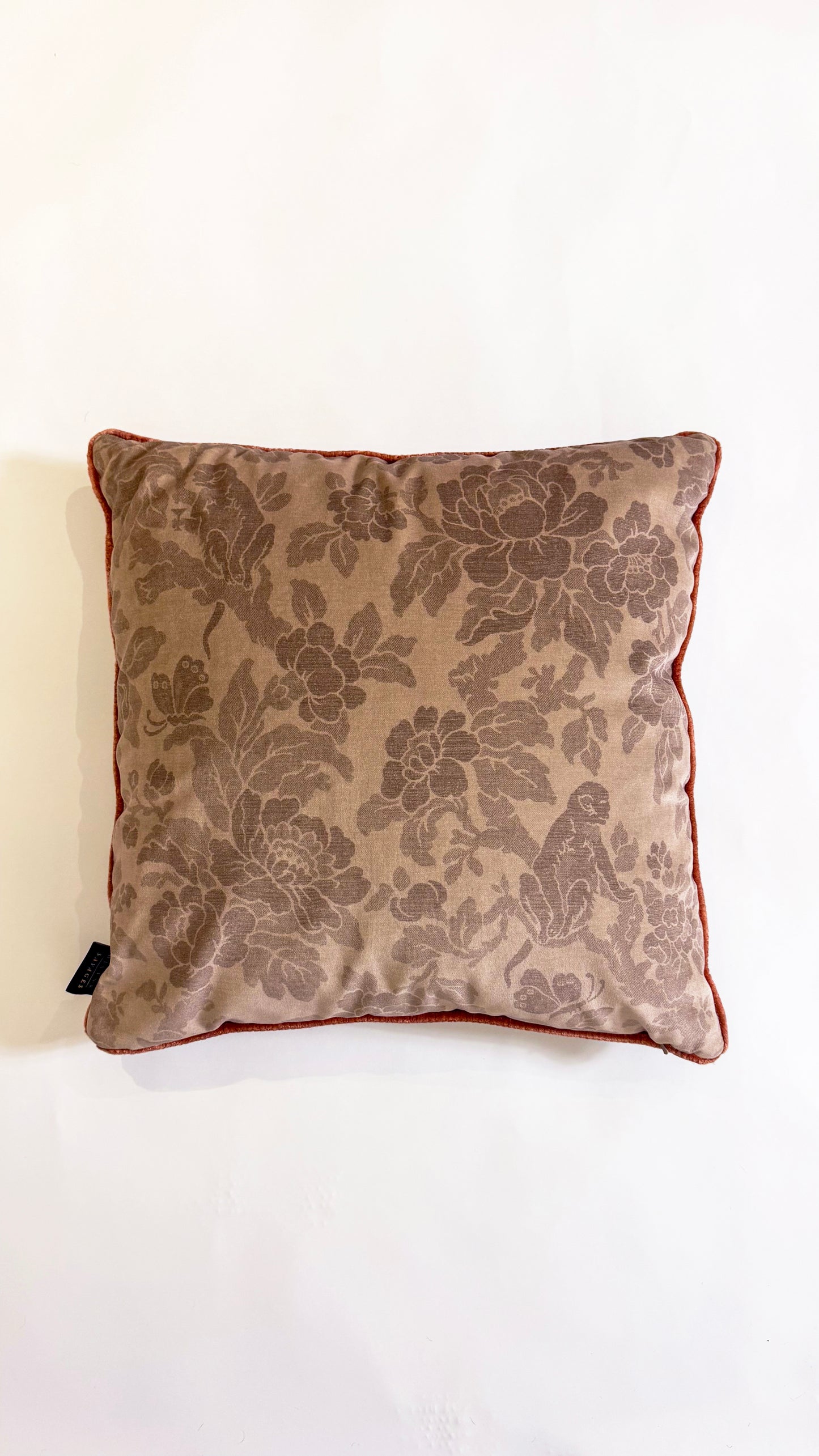 Sample Sale: Drunken Monkey Nut Blush City Velvet Cushion
