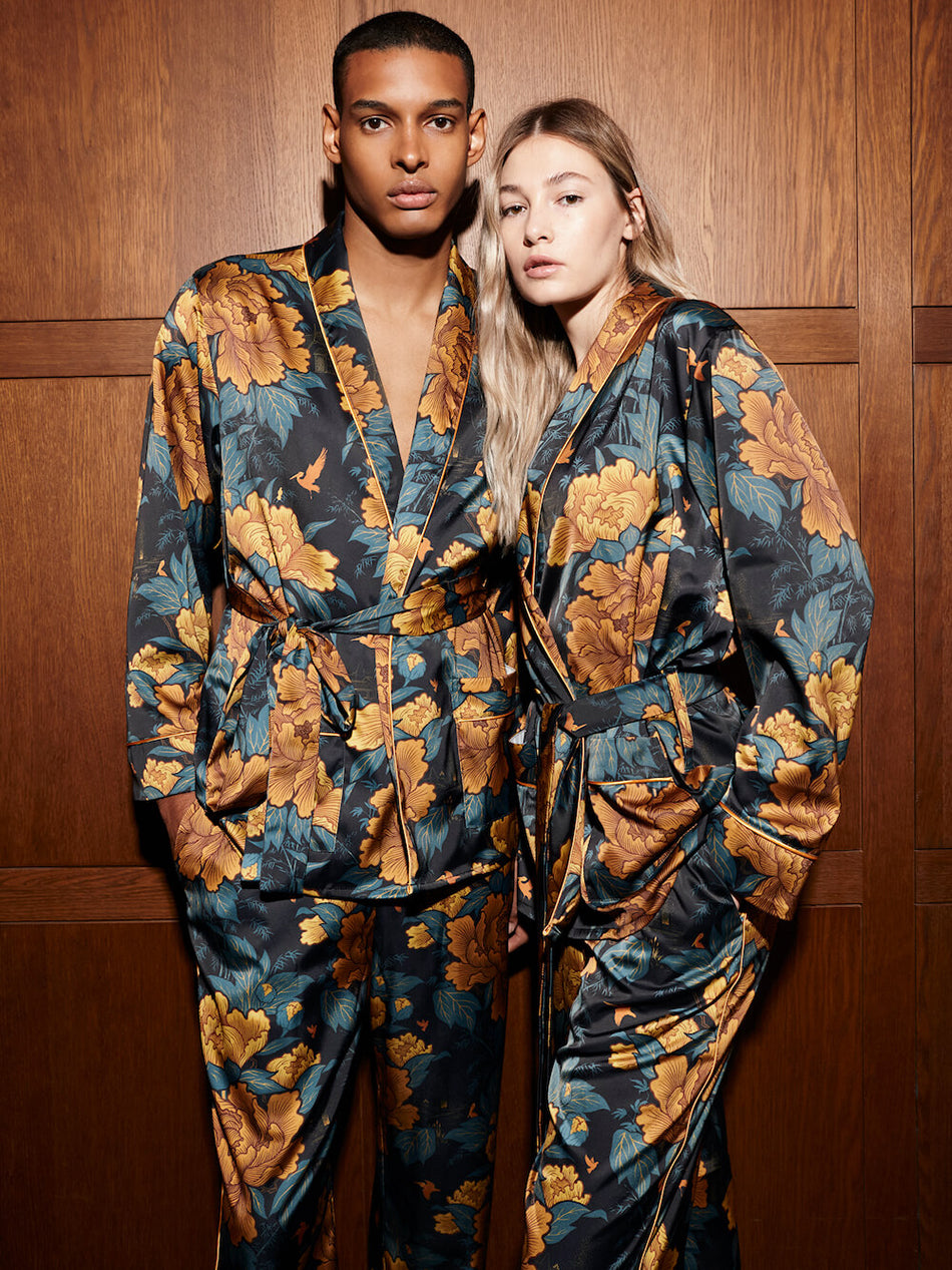 Divine Savages X Byroses All Gender Satin Pyjama Top