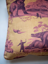 Load image into Gallery viewer, Extinctopia &#39;Rhubarb and Custard&#39; Velvet Cushion