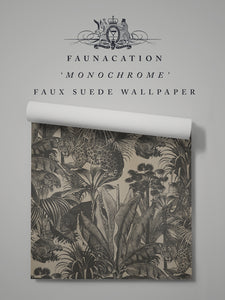 Faunacation 'Monochrome' Faux Suede Wallpaper Sample