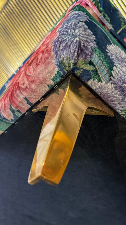 Sample Sale: Forbidden Bloom Velvet Ottoman