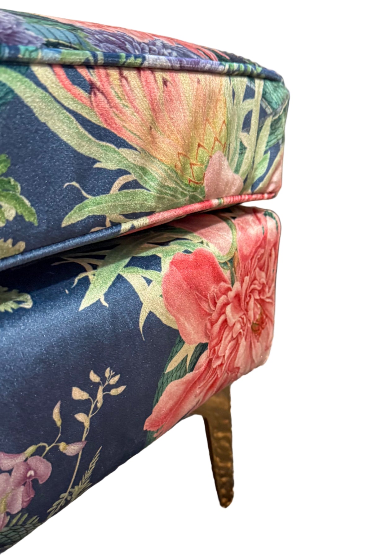 Sample Sale: Forbidden Bloom Velvet Ottoman