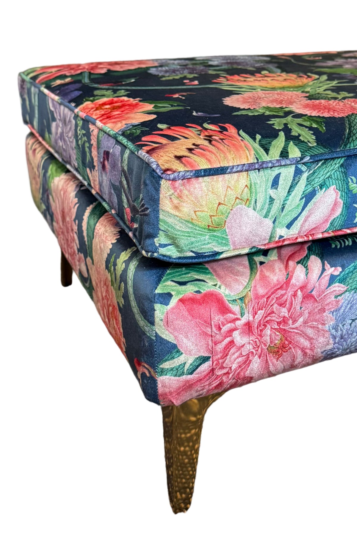 Sample Sale: Forbidden Bloom Velvet Ottoman