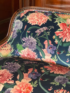 Forbidden Bloom 'Deep Blue' Recycled Velvet