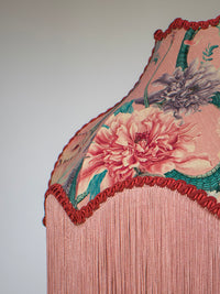 Forbidden Bloom 'Blush' Fringed Lampshade