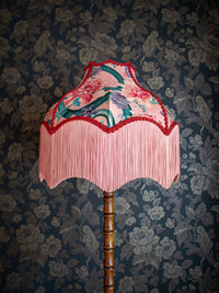 Forbidden Bloom 'Blush' Fringed Lampshade