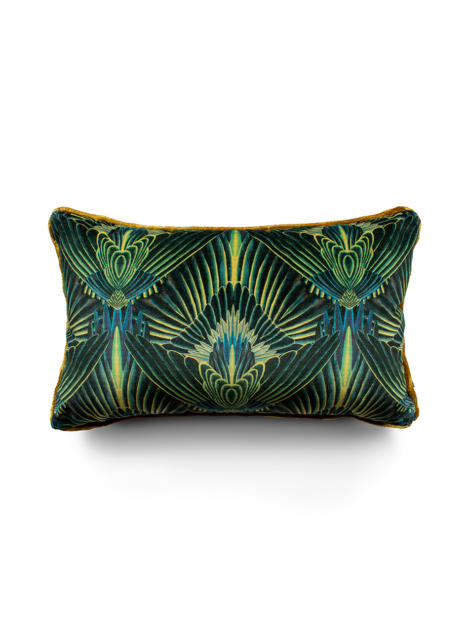 Gershwing 'Parakeet' Rectangle Velvet Cushion