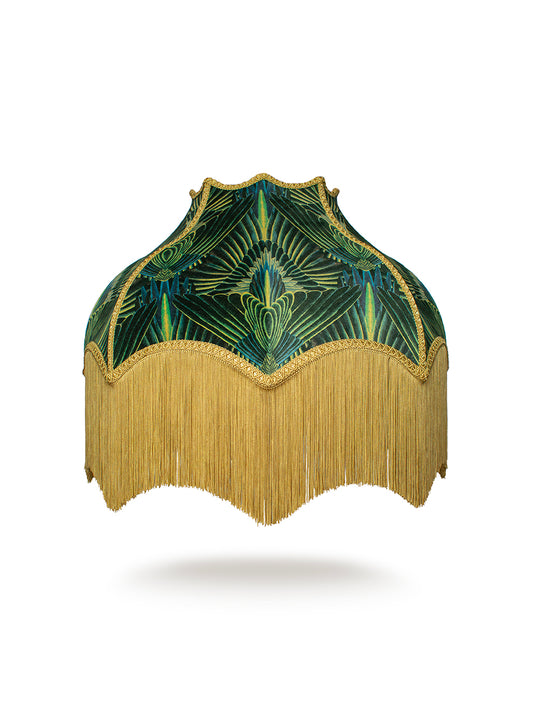 Gershwing 'Parakeet' Fringed Lampshade