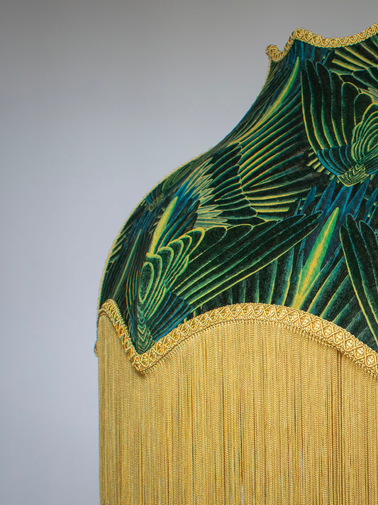 Gershwing 'Parakeet' Fringed Lampshade