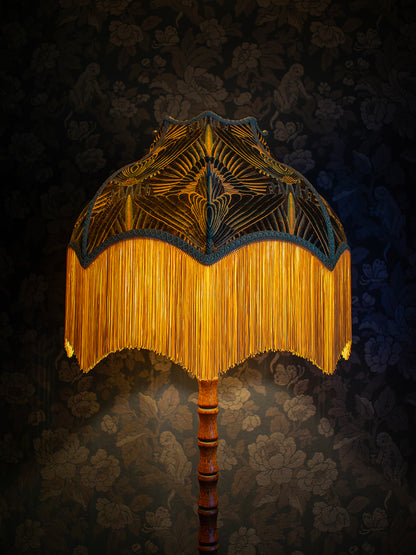 Gershwing 'Parakeet' Fringed Lampshade