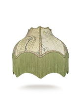 Load image into Gallery viewer, Kyoto Blossom &#39;Zen Sage&#39; Fringed Lampshade