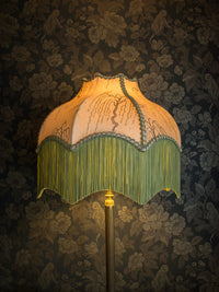 Kyoto Blossom 'Zen Sage' Fringed Lampshade