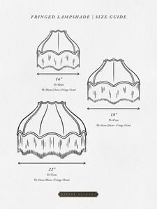 Where The Wildflowers Grow 'Dusk' Fringed Lampshade