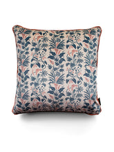 Load image into Gallery viewer, Little Botanize &#39;Terracotta Blue&#39; Velvet Cushion