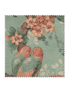 Lovebirds Linen Sample