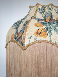 Lovebirds 'Honey' Fringed Lampshade