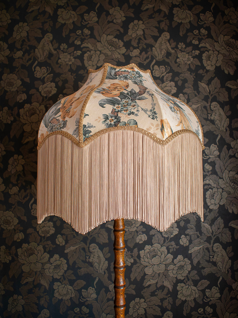 Lovebirds 'Honey' Fringed Lampshade