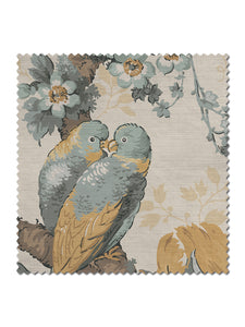 Lovebirds Linen Sample