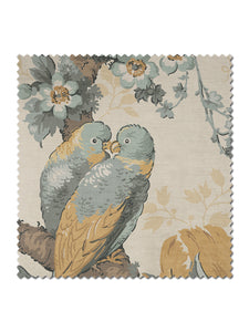 Lovebirds Recycled Velvet Sample