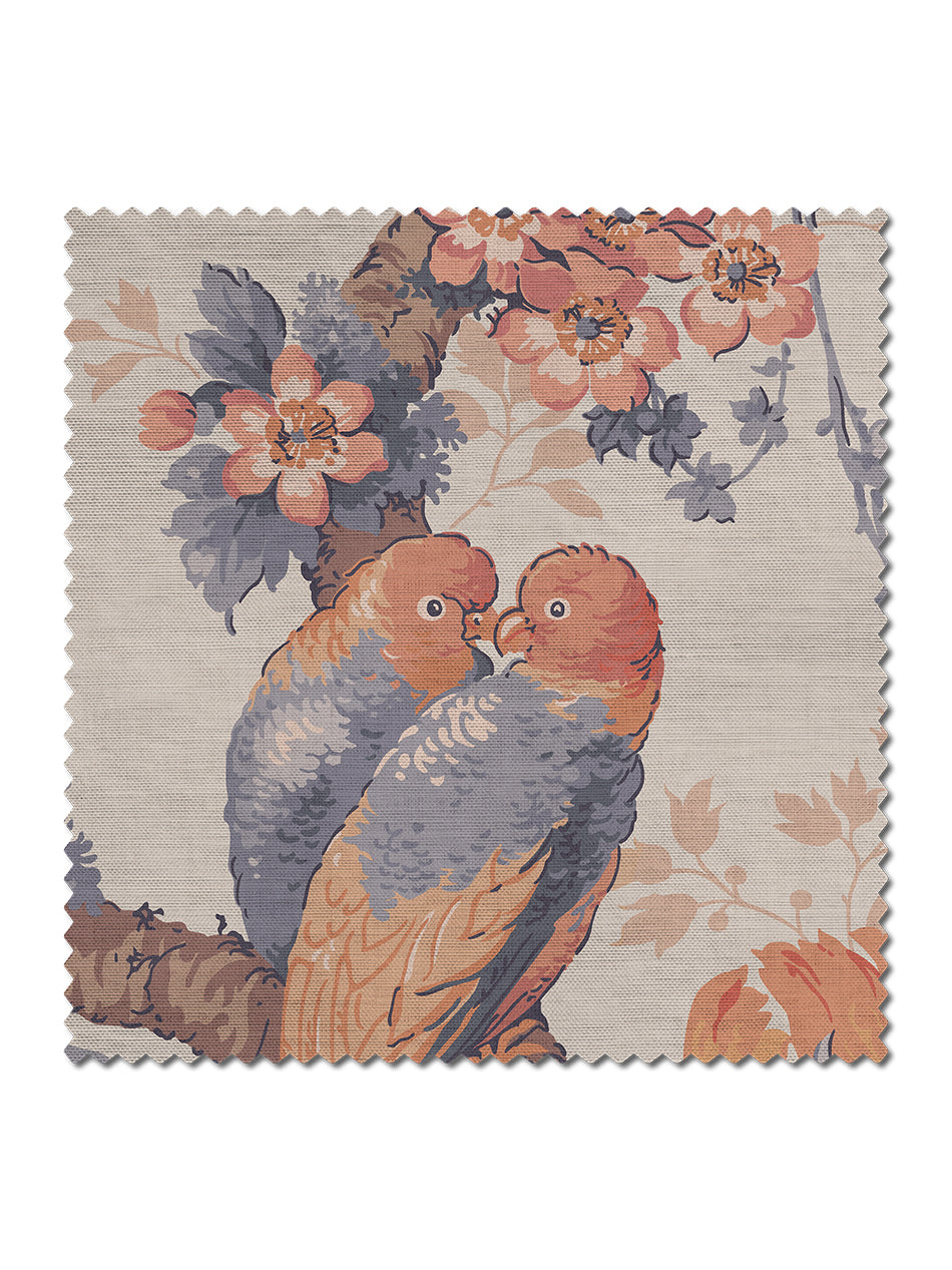 Lovebirds Linen Sample