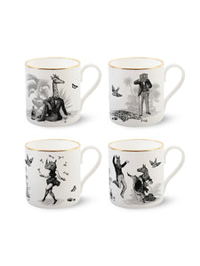 Safari Soirée Four Mug Gift Set