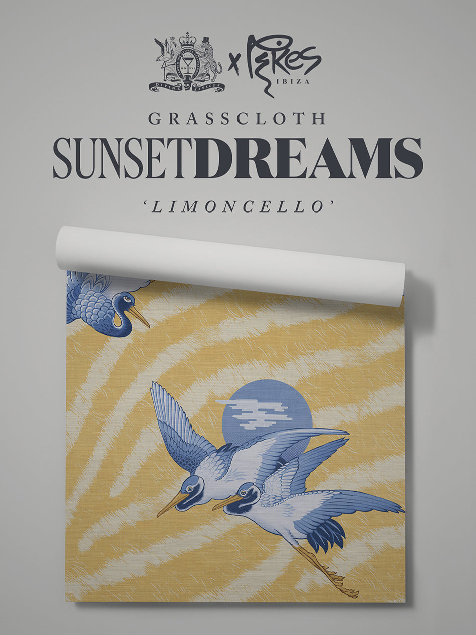 Sunset Dreams Grasscloth Wallpaper By The Metre