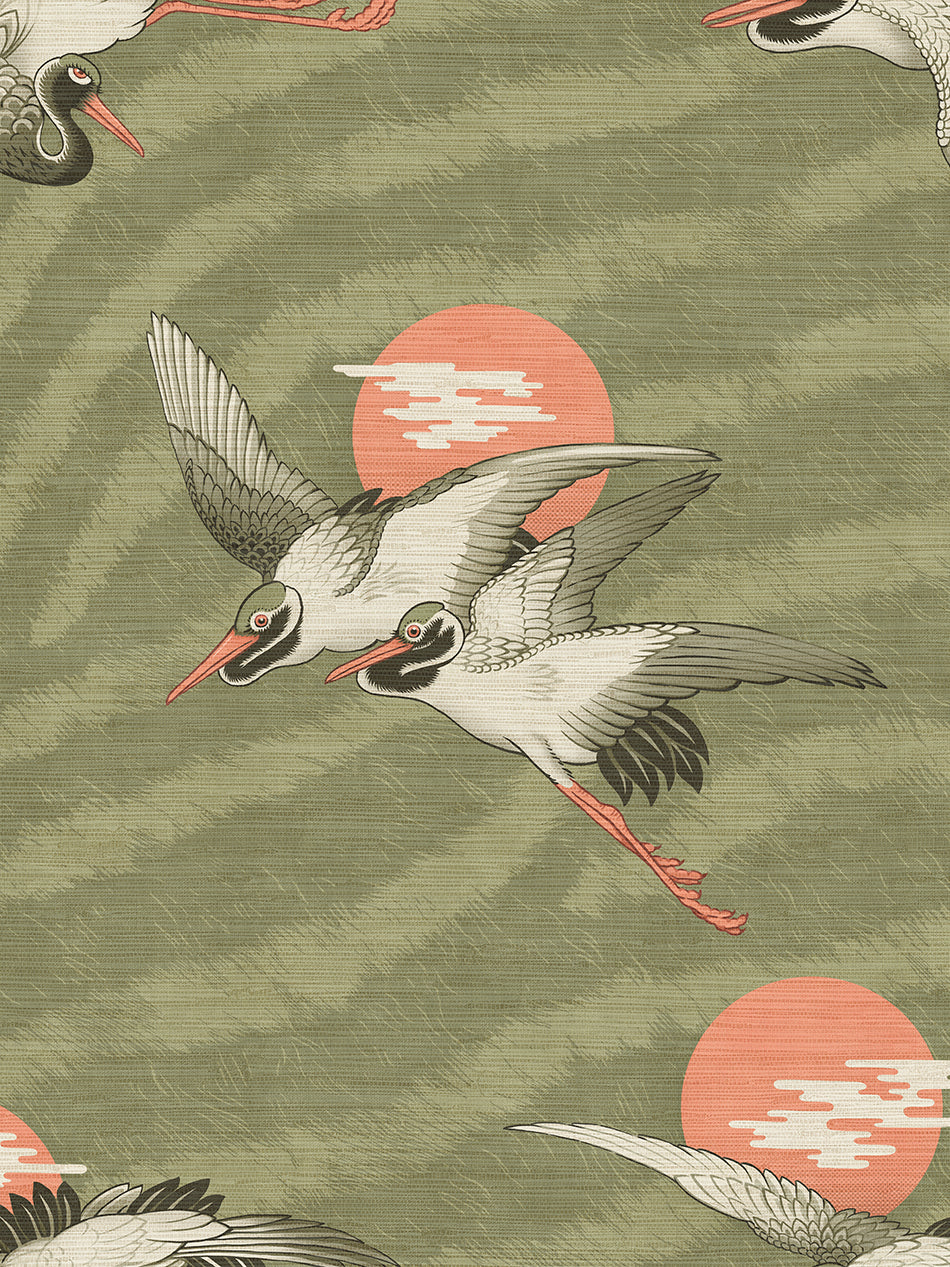 Sunset Dreams Grasscloth Wallpaper By The Metre