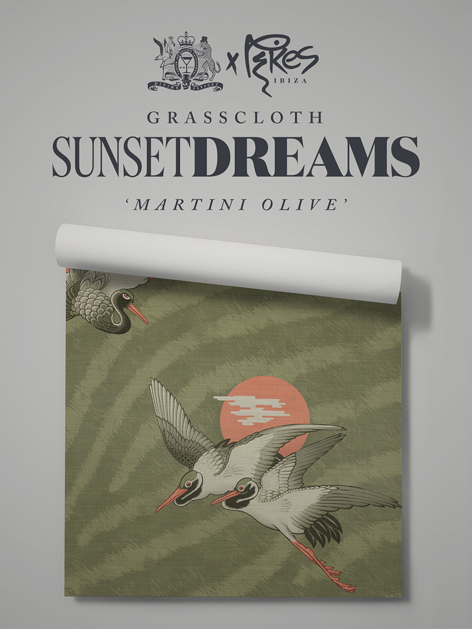 Sunset Dreams Grasscloth Wallpaper By The Metre