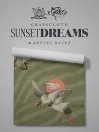 Sunset Dreams Grasscloth Wallpaper By The Metre