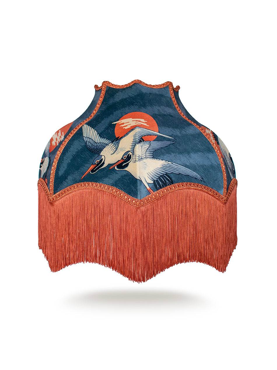 Sunset Dreams Fringed Lampshade