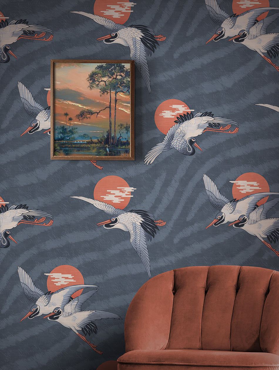 Sunset Dreams Grasscloth Wallpaper By The Metre