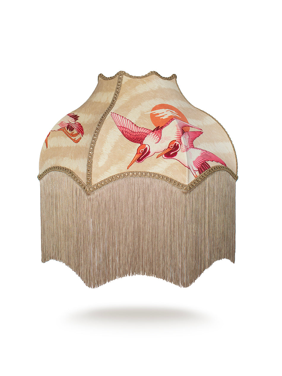 Sunset Dreams Fringed Lampshade