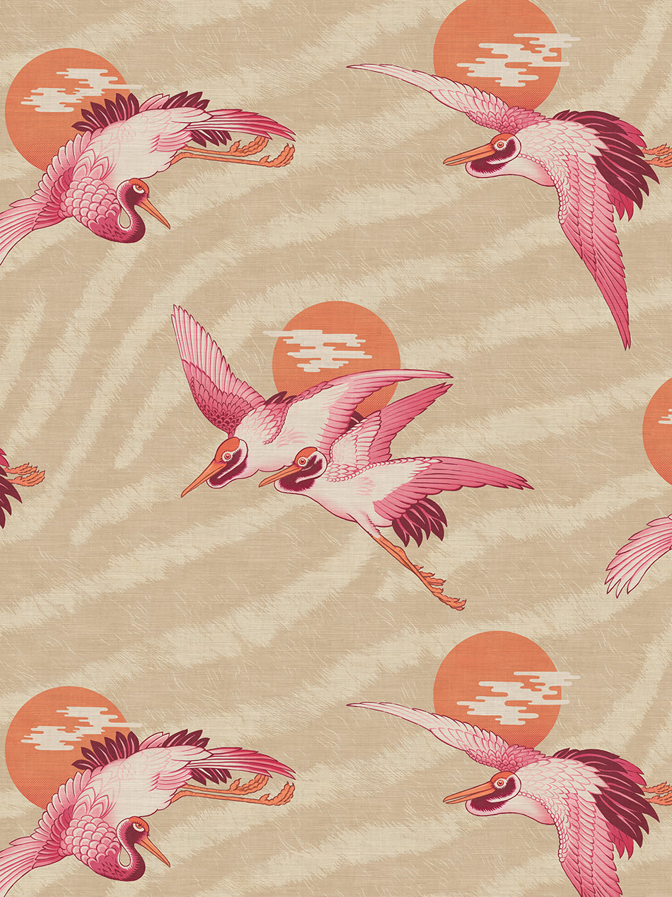 Sunset Dreams Grasscloth Wallpaper By The Metre