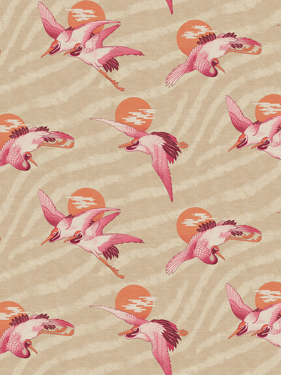 Sunset Dreams Grasscloth Wallpaper By The Metre