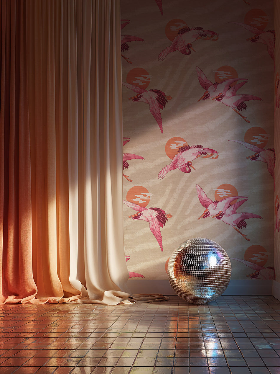 Sunset Dreams Grasscloth Wallpaper By The Metre