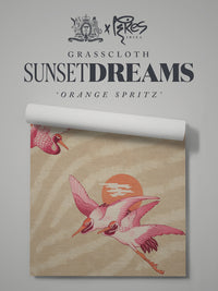 Sunset Dreams Grasscloth Wallpaper By The Metre