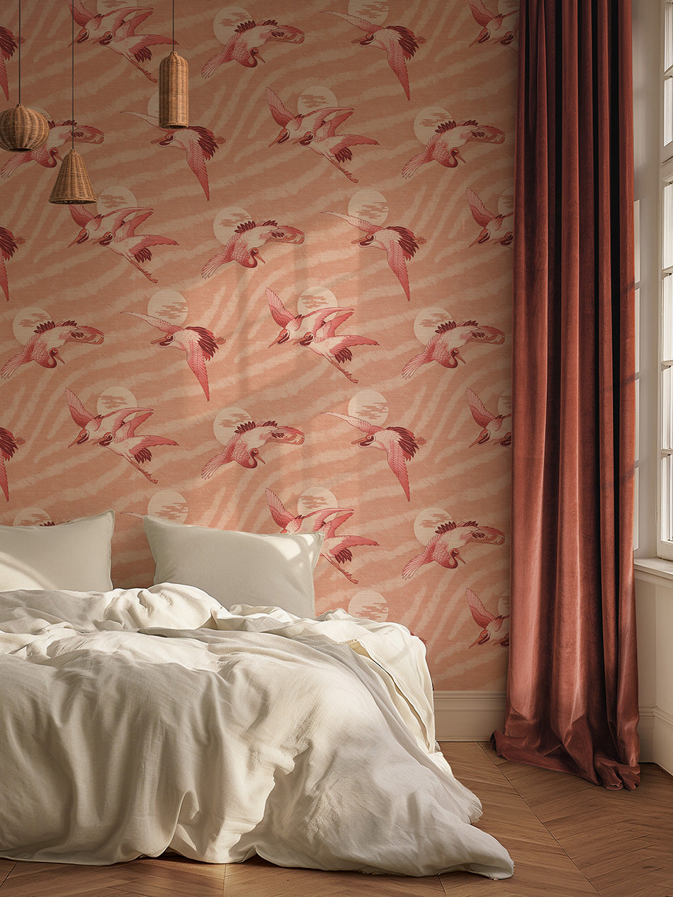 Sunset Dreams Grasscloth Wallpaper By The Metre