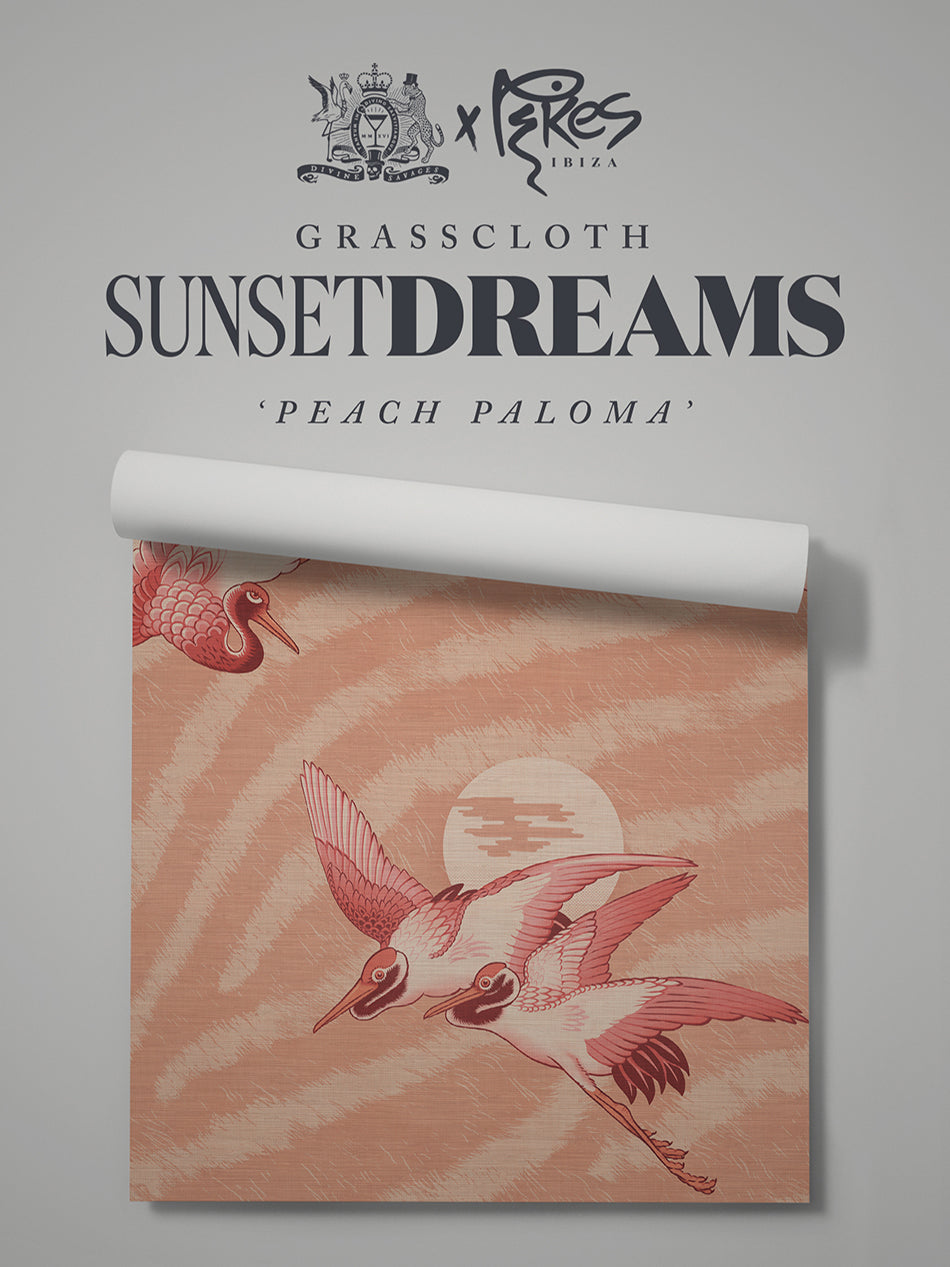 Sunset Dreams Grasscloth Wallpaper By The Metre