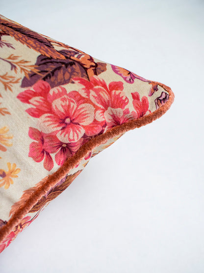 The Brambles Velvet Rectangle Cushion