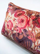 Load image into Gallery viewer, The Brambles &#39;Antique Rose&#39; Rectangle Velvet Cushion
